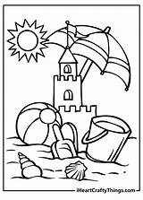 Easy Summer Coloring Sheets Pages sketch template
