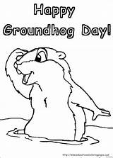 Ground Hog Color Sheet sketch template