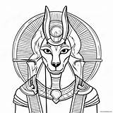Anubis With The Golden Ankh Coloring Page 73515 58211 sketch template
