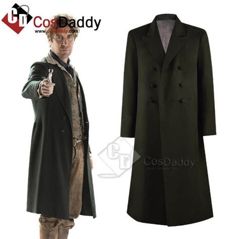 CosDaddy Doctor Who Eighth 8th Doctor Paul McGann Black Coat Cosplay Costume