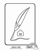 Quill Coloring Pages sketch template