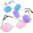 Amazon.com: ArtCreativity Round Colored Glasses - Pack of 3 - Hippy ...