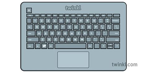 Laptop Keyboard Png Illustration - Twinkl