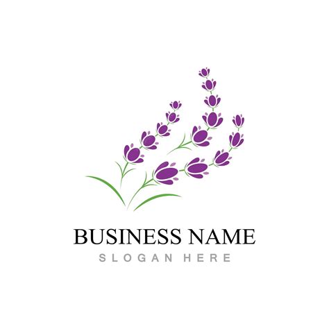 Premium Vector | Fresh lavender flower logo design vector template