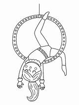 Acrobat Fahrrad Akrobat Ausmalbilder Zirkus Kleurplaten Bicicleta  sketch template