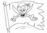 Coloring Page pirate flag  Free Printables Img 25978 sketch template