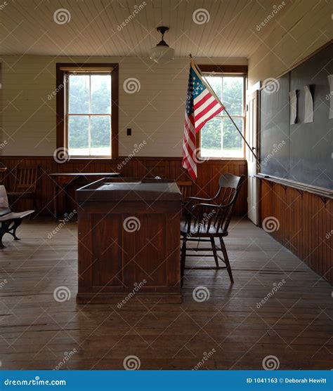 One Room School House Interior Stock Photos - Image: 1041163