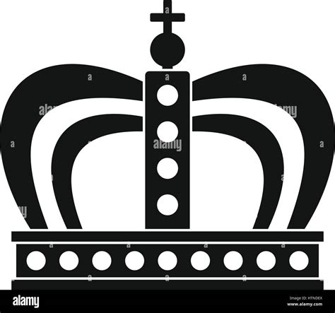 Monarchy crown icon. Simple illustration of monarchy crown vector icon for web Stock Vector ...