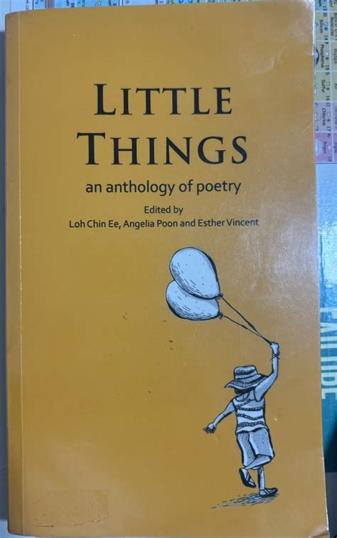 Book literature little things an anthropology of poetry poems Loh chin ...