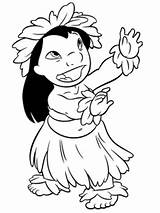 Lilo Dances Hula hula coloring page  Free Printable Coloring Pages sketch template