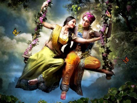 Radha Krishna HD Wallpapers - WallpaperSafari | Krishna flute, Krishna wallpaper, Radha krishna love