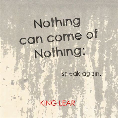 Quote Magnet - Nothing | Shakespeare quotes, King lear quotes, Magnet quotes