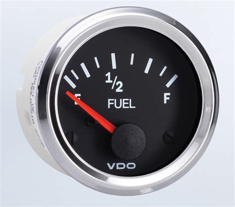 301-194 - VDO Vision Chrome Fuel Gauge for 10-180 ohm Sender - 301-194 ...