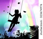 Sunset Girl Swing Silhouette Free Stock Photo - Public Domain Pictures