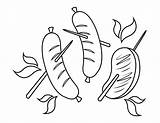 Printable Cooking Meat Coloring Page sketch template