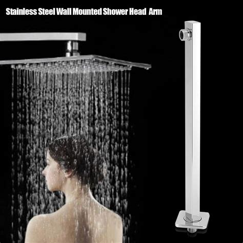 LYUMO Shower Head Extension,16 Inch Long Polished Stainless Steel Wall ...