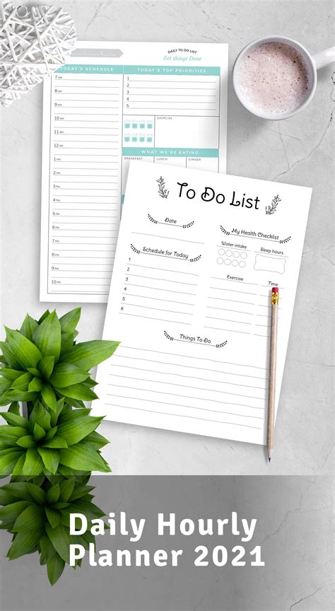 Printable Daily Hourly Planner Template Daily Planner Page - Etsy | Planner template, Daily ...
