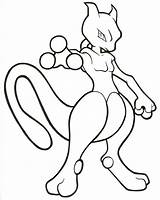 Mewtwo Coloring Shadow Pages Born Template Color Sketch Page sketch template
