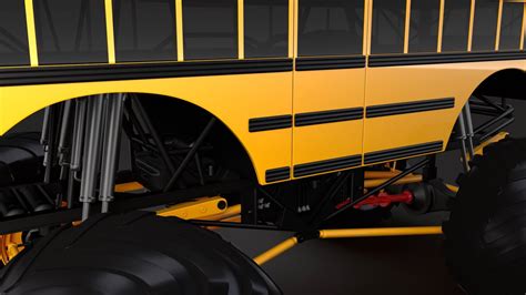 Monster Truck School Bus - 3D Model by Creator 3D