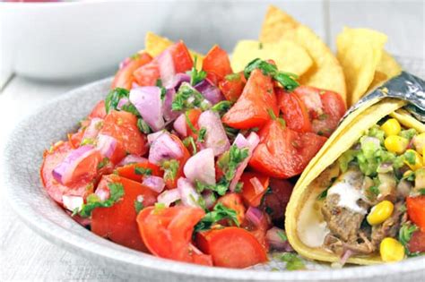 Fresh Pico de Gallo Salad (Naturally Fat Free!) - Dinner, then Dessert