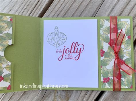 Stampin' Up! Christmas Gift Card Holder with Christmas Gleaming - Ink and Inspirations