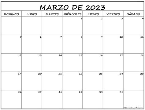 Calendario Marzo 2023 Para Descargar - IMAGESEE