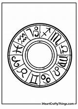 Zodiac Signs Coloring Pages sketch template