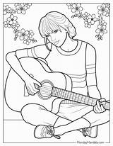 40 Taylor Swift Coloring Pages Free PDF Printables sketch template