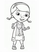 Coloring Doc Mcstuffins Pages Disney Printable Print Kids Smiling Happy  sketch template