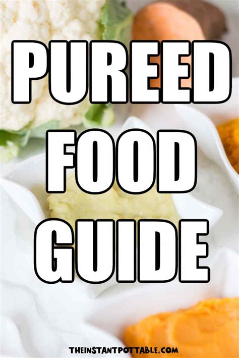 The Best Guide To Pureed Food: Practical Tips For The Pureed Food Diet - The Instant Pot Table