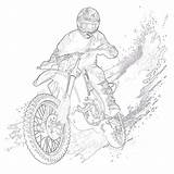 Dirt Bike Coloring Page  Pages Mimi Panda sketch template