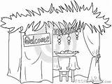 Sukkah For Sukkot Coloring Page Vector Illustration  CartoonDealercom sketch template