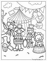 20 Circus & Carnival Coloring Pages Free PDF Printables sketch template