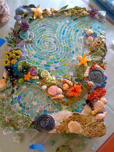 Ocean Panel for Rosie's at the Beach restaurant. In progress. | Mosaic ...