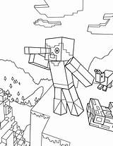 Steve Is Looking Through A spyglass Coloring Page  Free And Printable sketch template