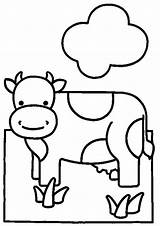 Free & Easy To Print Cow Coloring Pages  Tulamama sketch template