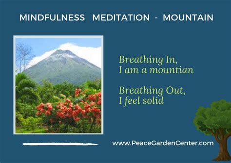 Mindfulness Meditation - Mountain | Peace Garden Center