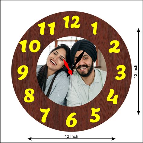 Round Wall Clock With Awesome Photo – Next Print