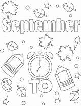 September To Print coloring Page  Download Or Color Online For Free sketch template