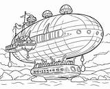 Airship Coloring Stock Illustrations – 416  sketch template