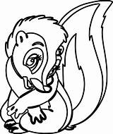 Bambi S Flower The Skunk Shy Coloring Pages  Wecoloringpagecom sketch template
