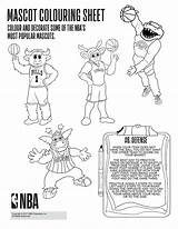 Nba Mascots Coloring Pages sketch template