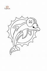 NFL Miami Dolphins сoloring Page ♥ Online And Print For Free sketch template