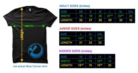 DiskARTeh - Blue Corner Size Chart