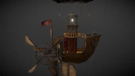 Steampunk Ship - 3D model by rodrigonavares [c818a7d] - Sketchfab