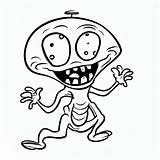 Crazy Alien coloring Page  Download Print Or Color Online For Free sketch template