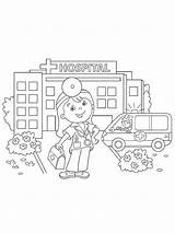 Hospital coloring Pages sketch template