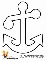 navy anchor coloring Pages sketch template