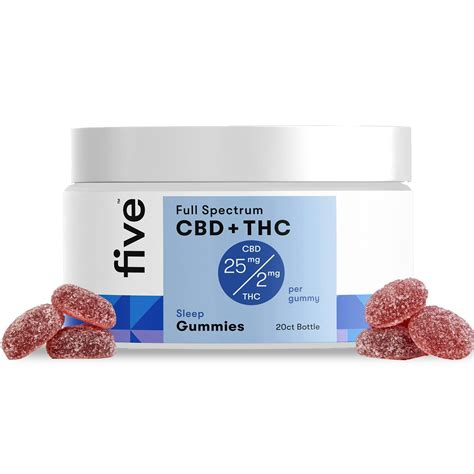 five™: CBD+THC Sleep Gummies (25mg + 3mg Melatonin) | Leafly