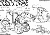 Best tractor coloring Pages sketch template